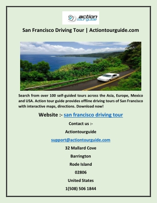 San Francisco Driving Tour  Actiontourguide