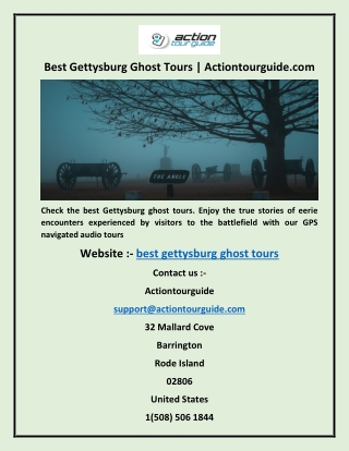 Best Gettysburg Ghost Tours  Actiontourguide
