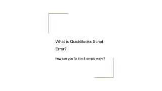 QuickBooks script error