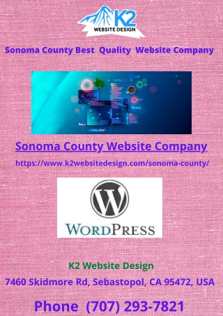 Sonoma County Best Quality Website Company