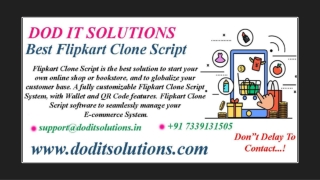 Online Readymade Flipkart Clone System - DOD IT SOLUTIONS