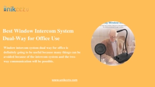 Best window intercom system dual-way for office use