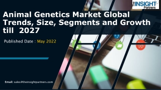 Animal Genetics Market Sales Revenue, Growth Factors, Future Trends 2027