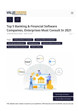 Top 5 Banking & Financial Software Companies, Enterprises Must Consult In 2021