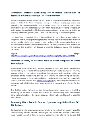 Smart Exoskeleton Market