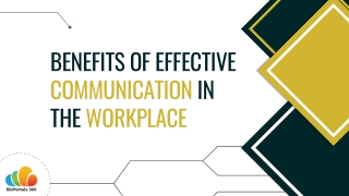 Benefits of Effective Communication in the Workplace