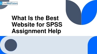 What Is the Best Website for SPSS Assignment Help