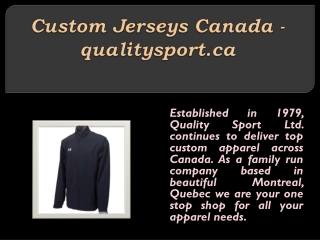 Custom Jerseys Canada - qualitysport.ca