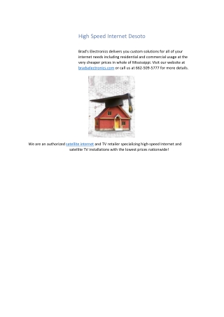 High Speed Internet Desoto