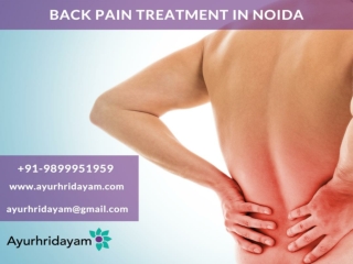 Well Known Clinic for Back Pain Treatment in Noida - Ayurhridayam