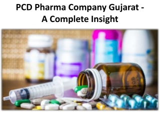 Things to look release for the best PCD Pharma Company