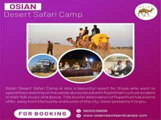 Planning to Appreciate Desert Safari in Osian - Osian Resorts