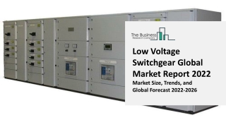 Low Voltage Switchgear Global Market By Product, By End User, By Voltage Rating, Market Growth Opportunities, Forecast t