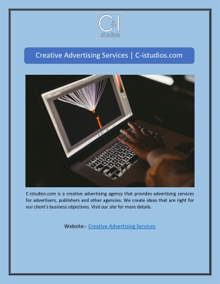 Creative Advertising Services | C-istudios.com