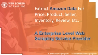 Amazon Web Scraping Services - Web Screen Scraping