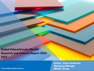 Polycarbonate Market 2022: Industry Overview, Growth Rate and Forecast 2027