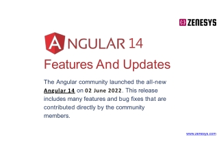 Angular 14 Features And Updates