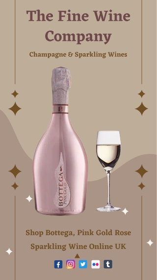 Shop Bottega Pink Gold Rose Sparkling Wine Online UK