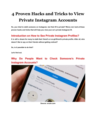 4 Proven Hacks and Tricks to View Private Instagram Accounts
