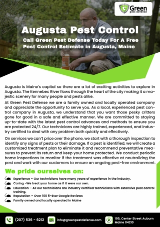 Maine Pest Inspection | Residential Pest Control Maine