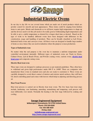 Industrial Electric Ovens-converted