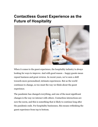 Guest Experience App | EZStay™ Solutions