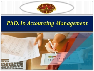 PhD. In Accounting Management