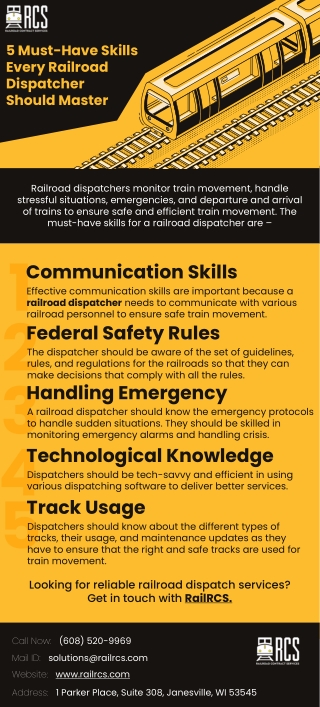 5 Must-Have Skills Every Railroad Dispatcher Should Master