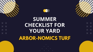 Summer Checklist For Your Yard