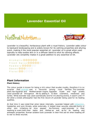 Lavender Essential Oil