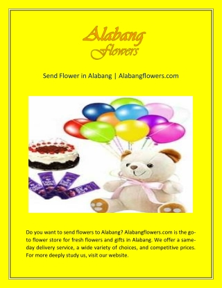 Send Flower in Alabang