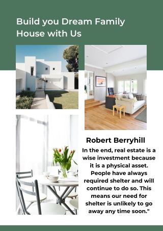 Robert Berryhill  Build you Dream Family House with Us