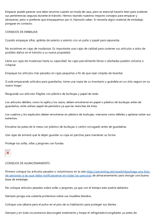 Recomendaciones para hacer una mudanza exitosa