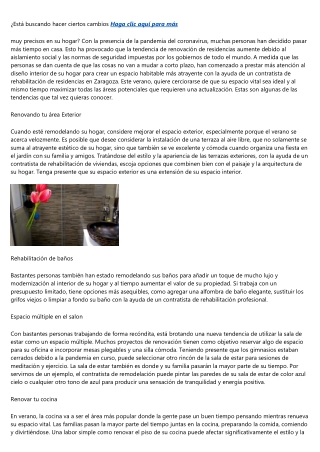 Trucos y consejos que hay que tener en consideración antes de renovar su piso