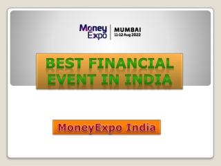 Best Financial Event in India