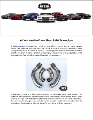 All You Need to Know About BMW Downpipes