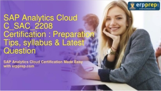 SAP C_SAC_2208 Certification : Preparation Tips, syllabus & Latest Questions