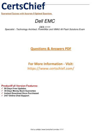 Updated DES 1111 Study Guide & Download The Free Demo