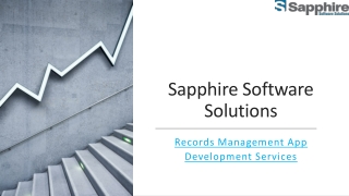 Records Management App Development Services | Sapphire