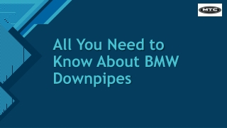 All You Need to Know About BMW Downpipes