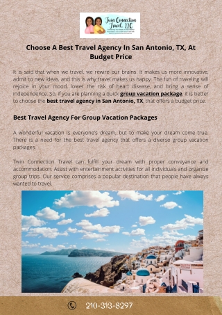 Book Your Next Trip With Best Travel Agency in San Antonio