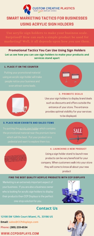 Smart Marketing Tactics for Businesses Using Acrylic Sign Holders