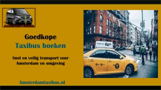 Goedkope Taxibus boeken