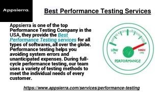 Best Performance Testing Services