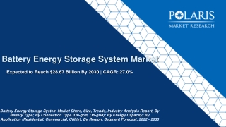 Battery Energy Storage System Market Growth And Trend Analysis