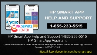 HP Smart App Help and Support 1-855-233-5515 HP Smart App Assistant