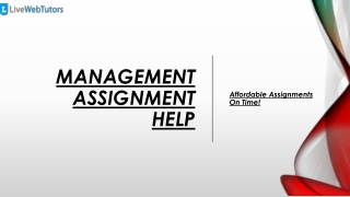 Management Assignment Help Affordable Assignment on Time