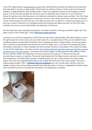 Chilisleep Review - Must Read This Before Buying