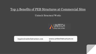 Top 3 Benefits of PEB Structures at Commercial Sites
