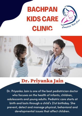 Dr. Priyanka Jain Child Care Doctor in Indore